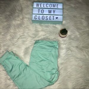 Mint green pants